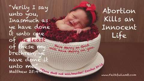 1 MINUTE FOR GOD / LIFE. The least of these. (SCRIPTURE)