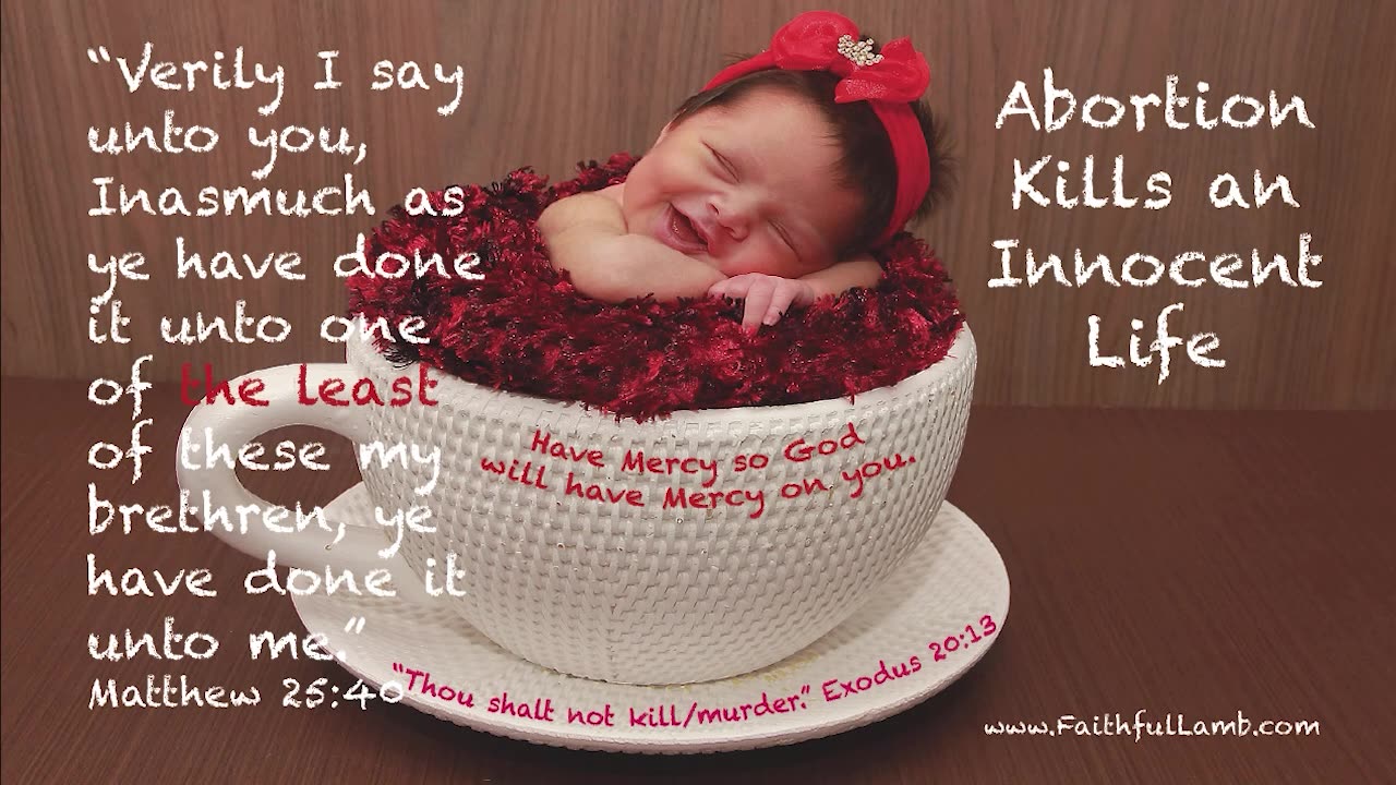 1 MINUTE FOR GOD / LIFE. The least of these. (SCRIPTURE)