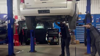 Technician Removes Raccoon From Under SUV