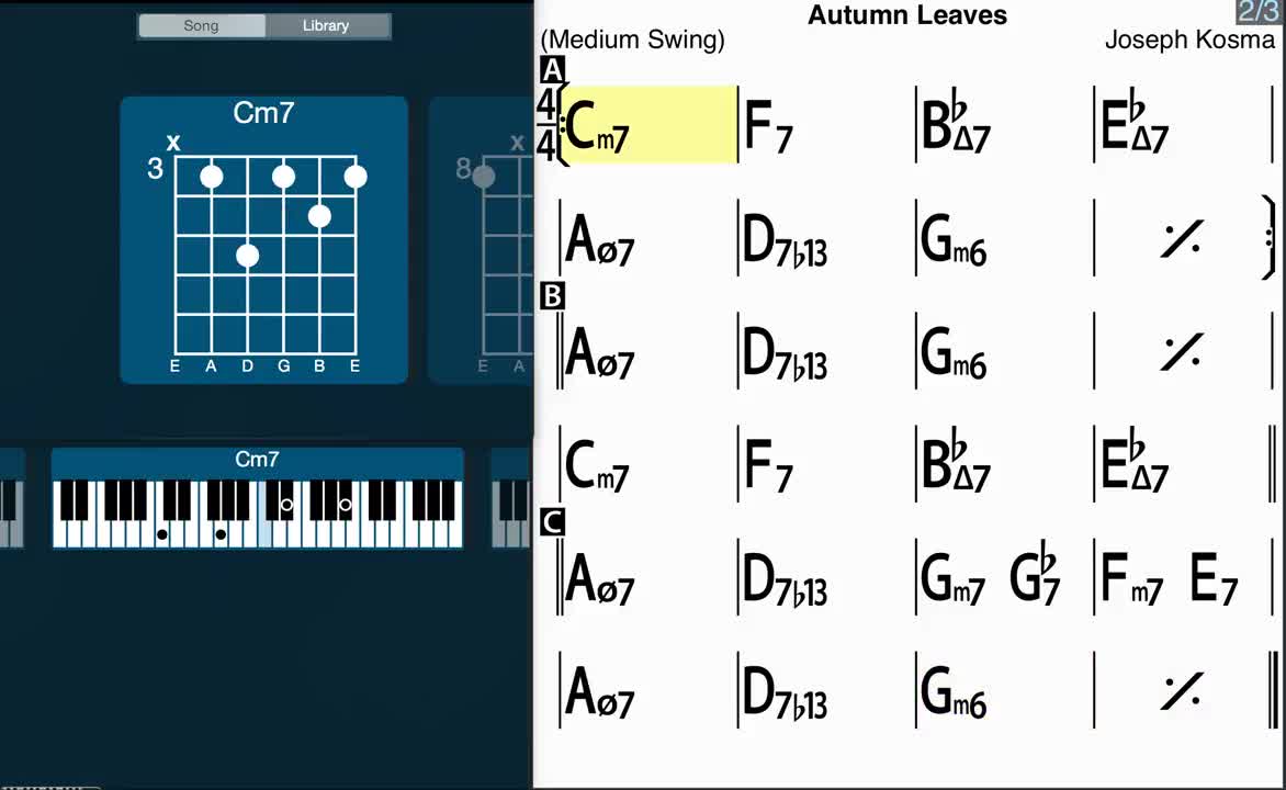 Autumn Leaves - iReal Pro - Jazz Tutorial