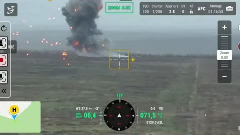 Russian APC Backs Over Mine(Insane Detonation)