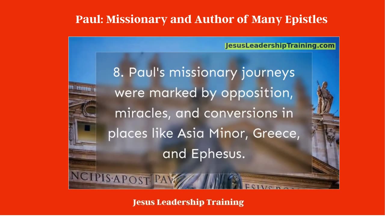 Paul Missionary and Author of Many Epistles