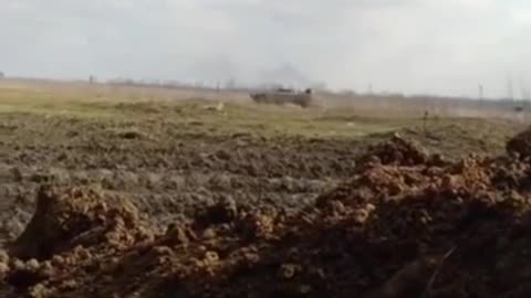 Russian Soldier Films Their APC Hitting a Mine