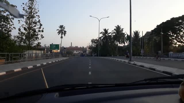 Driving through a Bridge in Sri Lanka