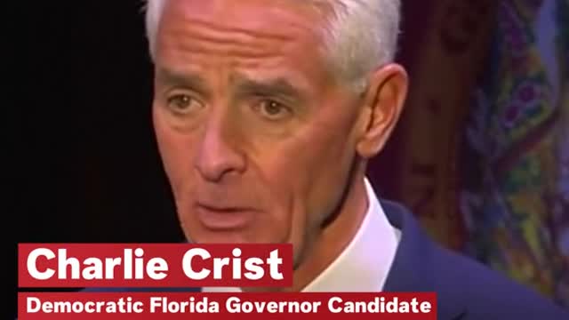 Democratic challenger for Florida Governor # charliecrist called out incumbent