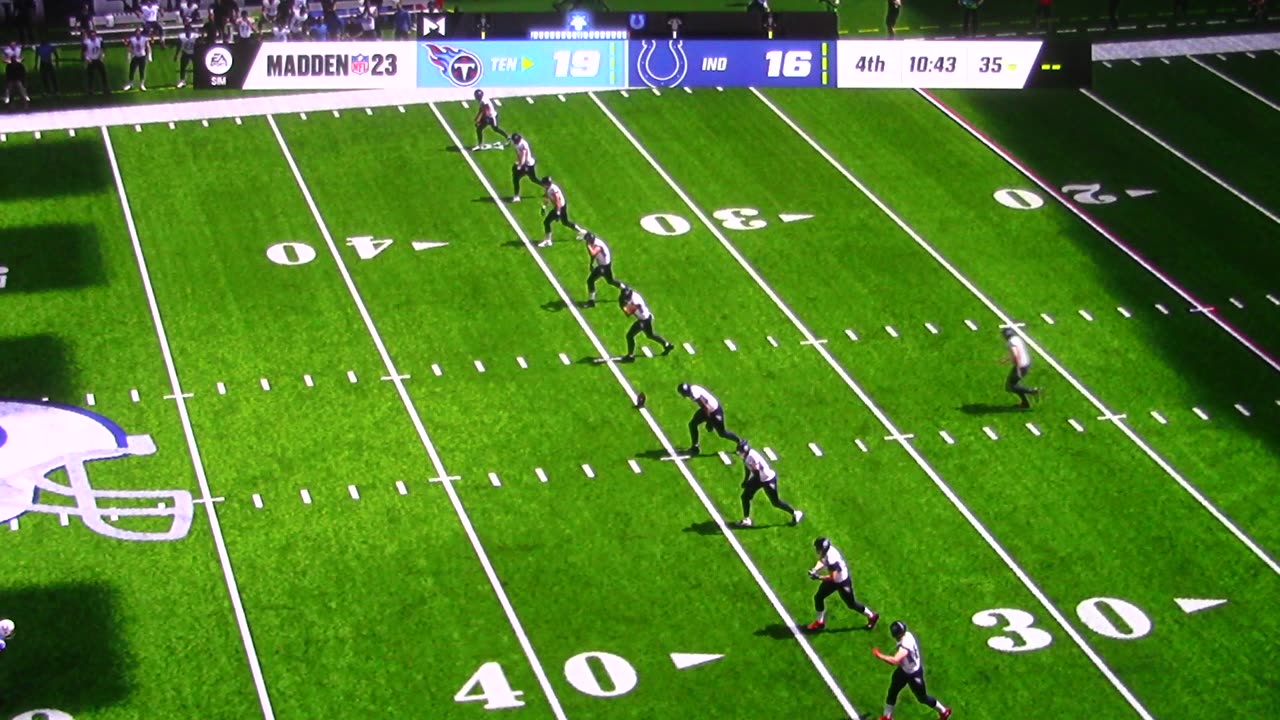 Madden: Colts vs Titans (Hulse 100 yard Kickoff Return Touchdown)