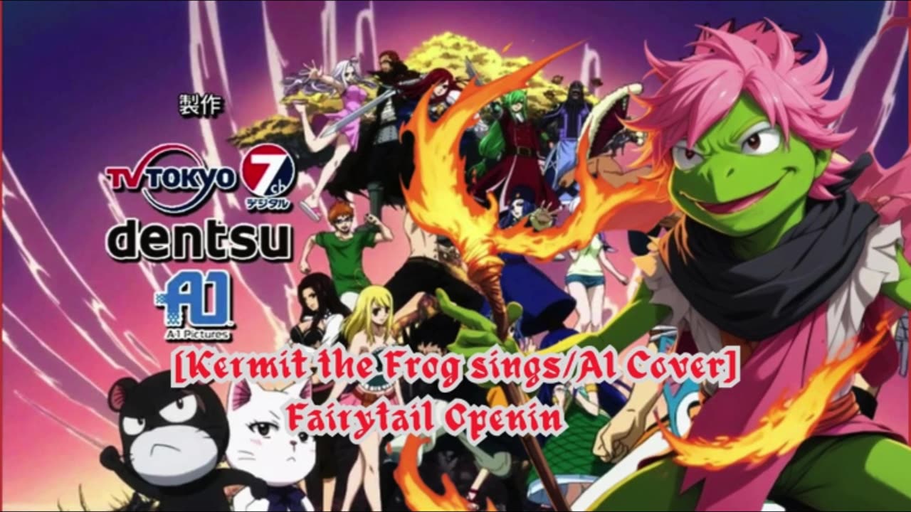 [Kermit sings/AI Cover] Fairy tail (2014) Opening 1/15 BoA - MASAYUME CHASING