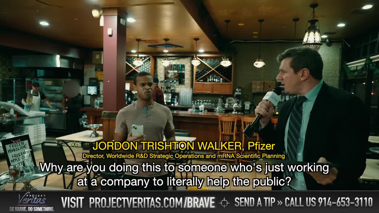 Pfizer Director Physically Assaults James O'Keefe & Veritas Staff; Destroys iPad