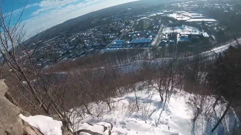 Winter mountain goat climbing with a side of Goose Episode II