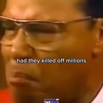 America should keep quiet because she has so much blood in her hands...