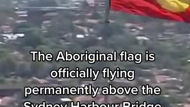 The Aboriginal flag is officially flying permanently above the Sydney Harbour Bridge