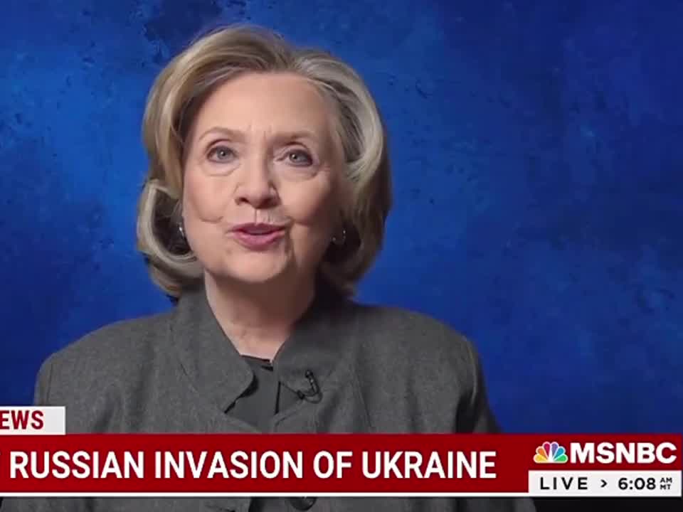 Steele Dossier-Funding Clinton Says We Need To Call Out People "Giving Aid And Comfort" To Putin