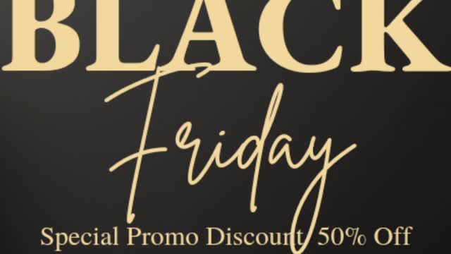 Black Friday Sale 50% Off Coupon Code: BLACKFRIDAY