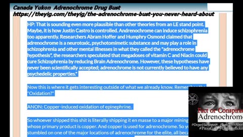 Adrenochrome and Connections spot - Adrenochrome a propojeni