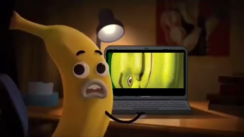 Banana caught watching something!