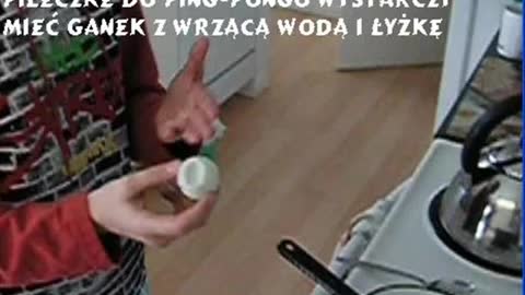 Jak naprawić piłeczkę do ping-ponga / How to repair a ping pong ball