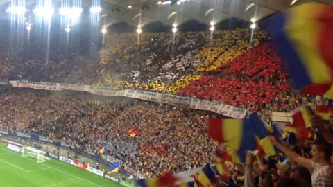 România - Ungaria, imnul României cântat de întregul stadion