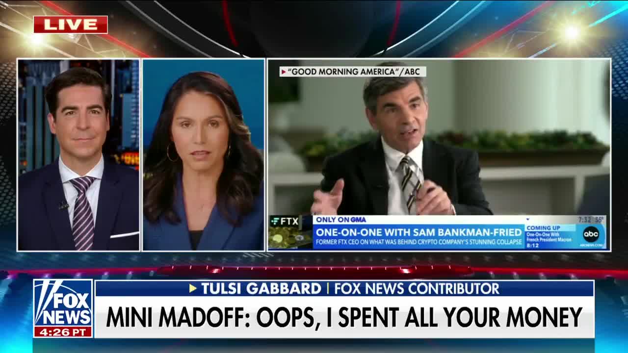 Tulsi Gabbard: Sam Bankman-Fried is being taken care of for having the 'right friends'