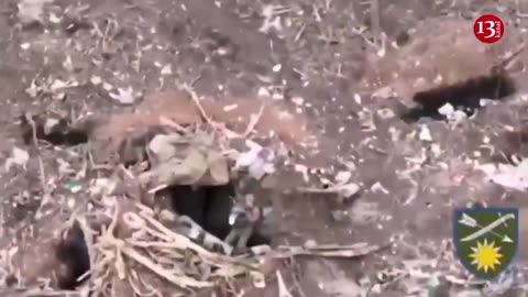 Fighters of 66th brigade enter forest where Russians were hiding and destroy them