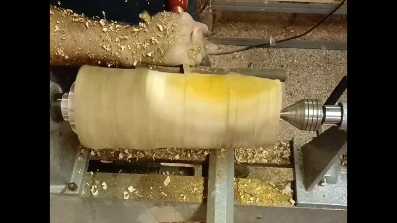 Woodturning Osage Orange vase (Bodark)