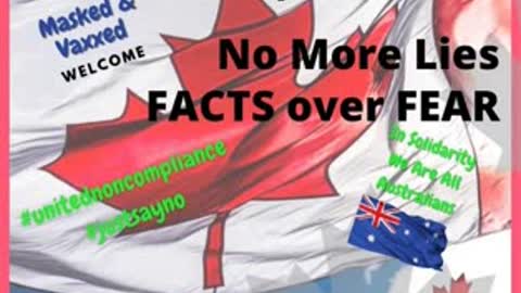 MUST WATCH, JAN 8 2022 Time to stand as one Canada. Stand United, A city near you