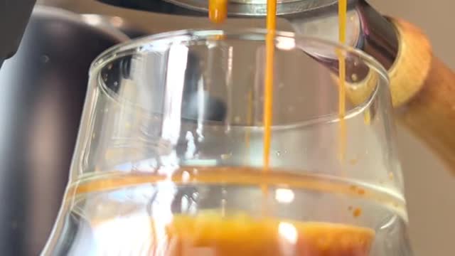 Make a coffe but the process is in reverse