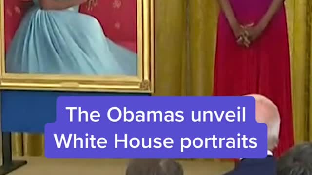 The Obamas unveil White House portraits