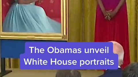 The Obamas unveil White House portraits