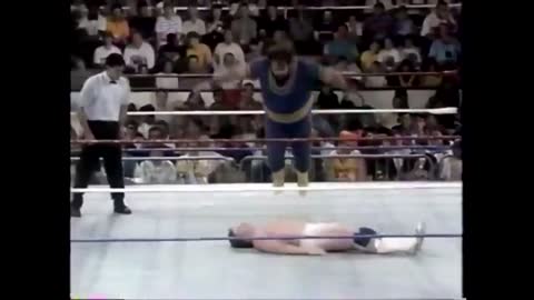 Akeem final WWF TV match - 10/22/90