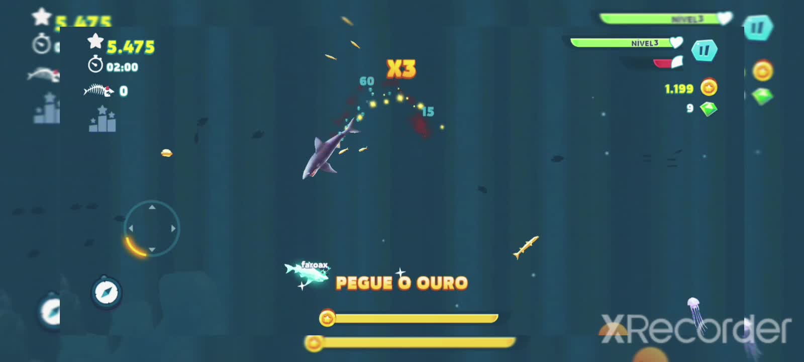 Angry shark
