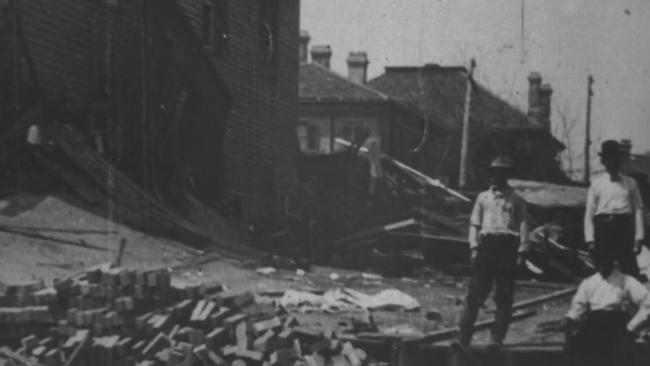 Wreck Of Tremont Hotel, Galveston (1900 Original Black & White Film)