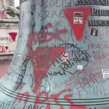 Anti Israel protestors deface monuments