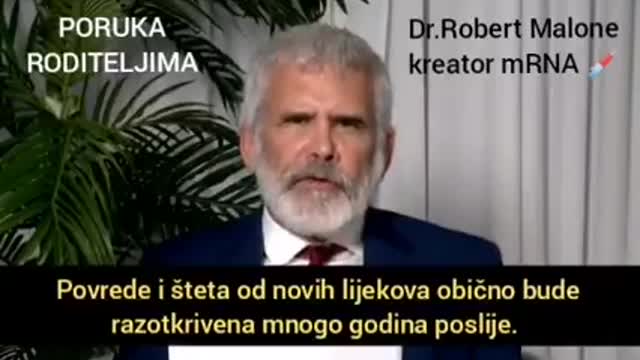 VIDEO – dr. R. Malone – pionir mRNA tehnologije –