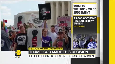 US abortion law overturned after 50 years Trump says God made this decision