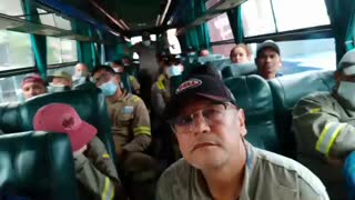 Bajan a trabajadores de bus en Mamonal