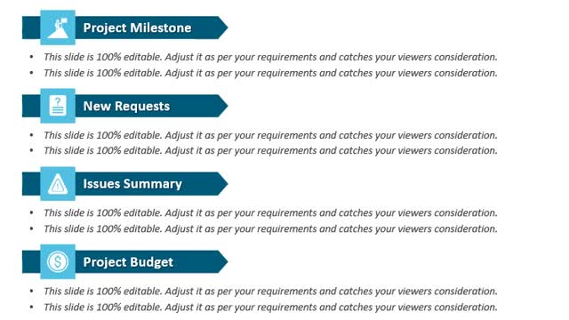 One Page Project Summary PowerPoint Template