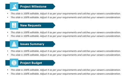 One Page Project Summary PowerPoint Template