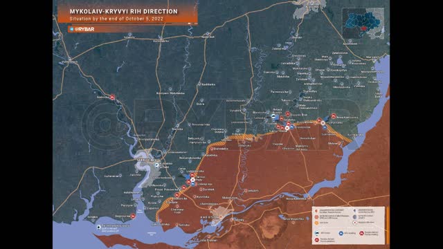 The situation in the Nikolaevsko-Krivoy Rog direction by the end of October 5, 2022