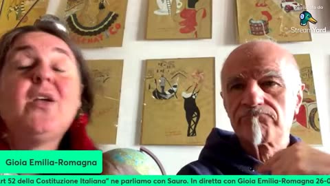 Art 52 della Costituzione Italiana” ne parliamo con Sauro #gioiaemiliaromagna