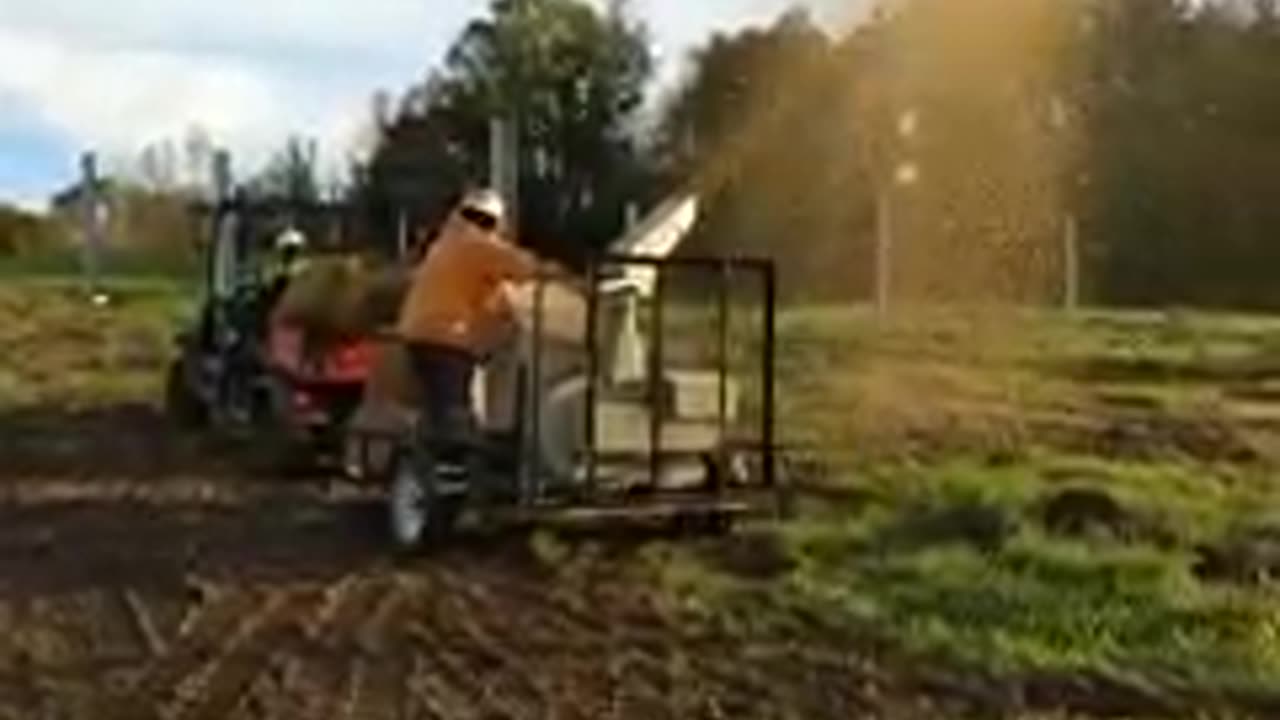 Solar technician seeding the site Like & Subscribe 👍🏽👷‍♂️