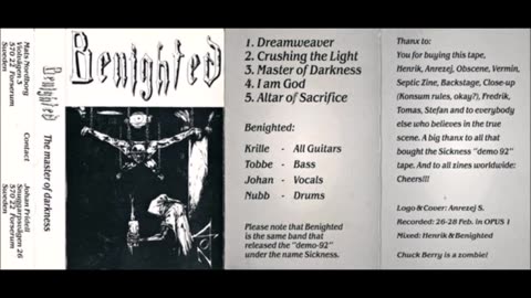 Benighted (Swe) - (1993) - The Master Of Darkness - (Demo)