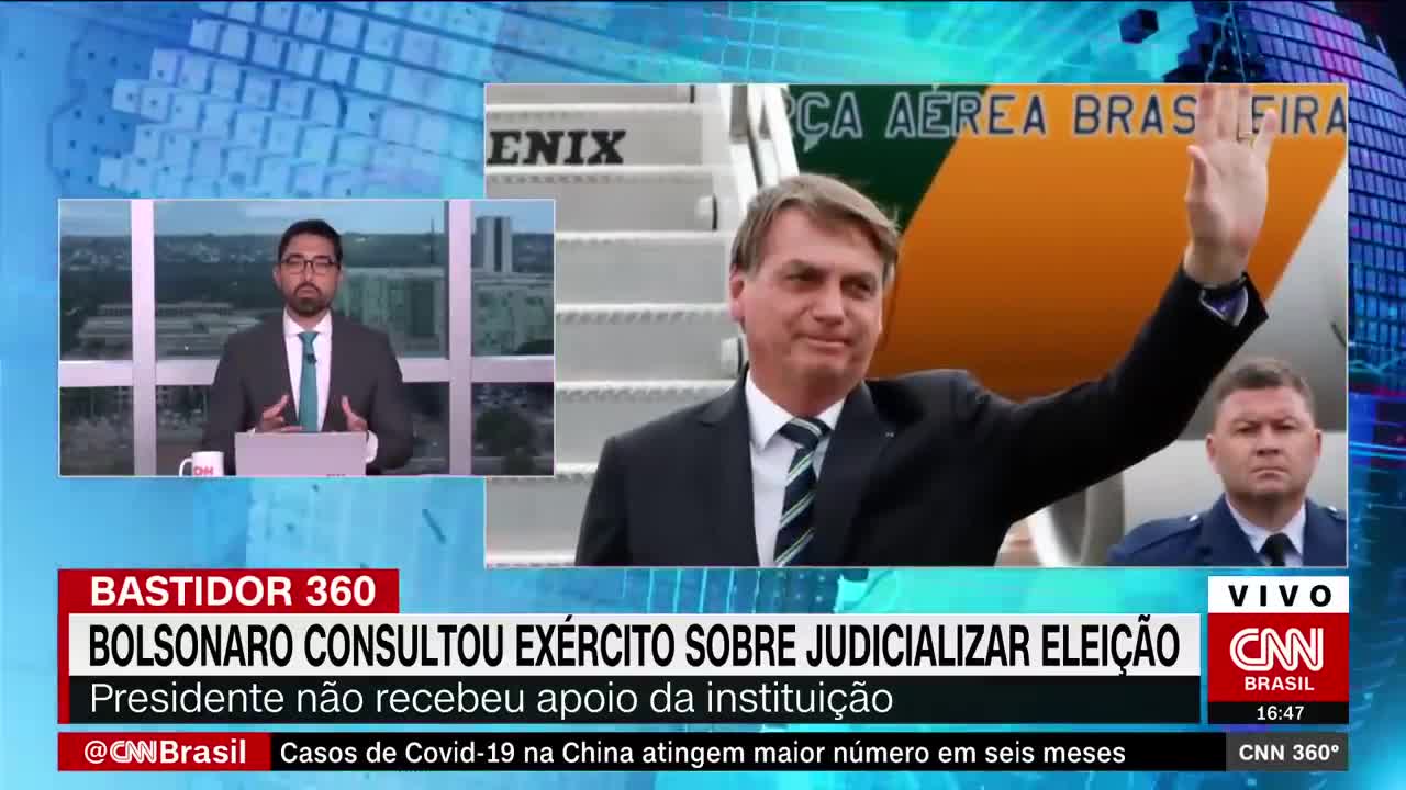 Bolsonaro consultou o Exército sobre judicializar a eleição | CNN 360º