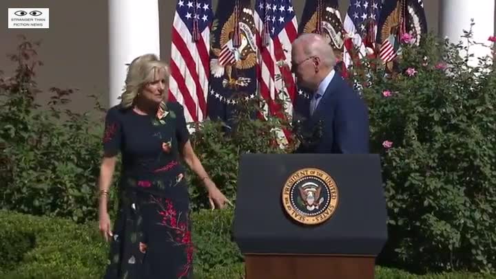 Jill Biden to Joe Biden: "You go down this way."