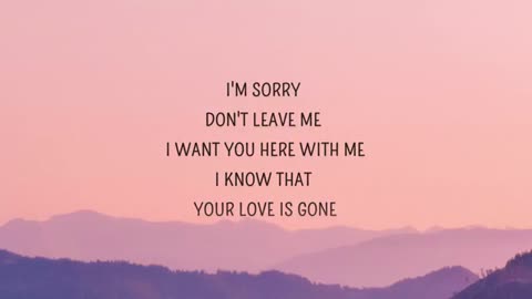 Slander-I am sorry don't leave me I want (you hear with me)(lyrics)