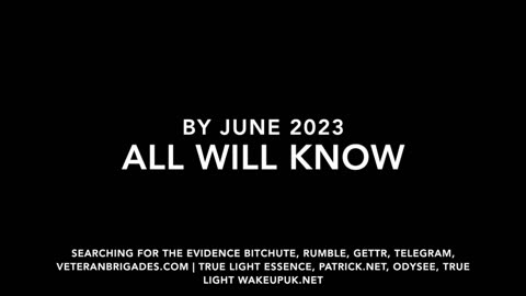 BY JUNE 2023 ALL WILL KNOW