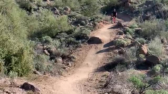 Brad mtb. Haws trail big sister