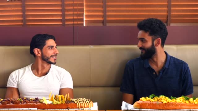 2.7 kg, 5,500 calories, meter-Long Monster Hot Dog Challenge in Dubai