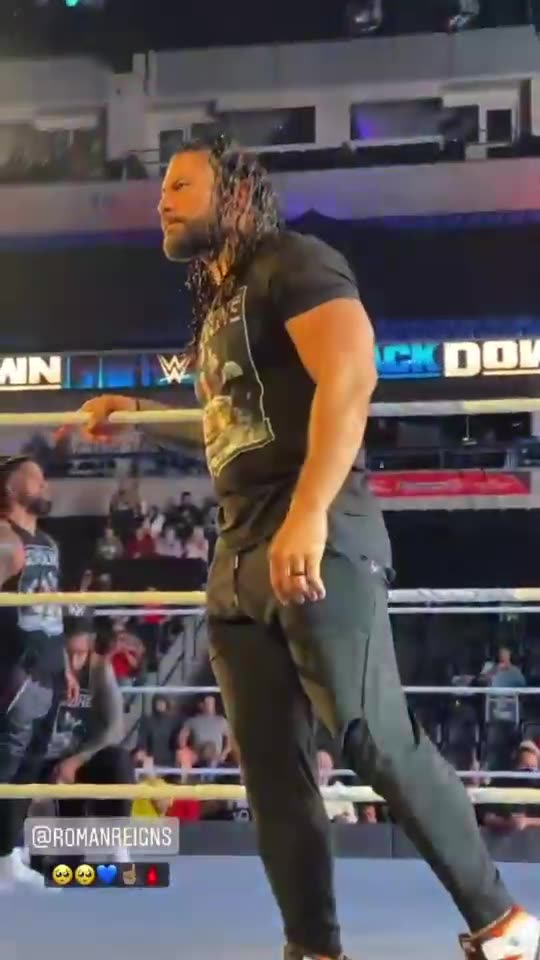 Roman at a live event