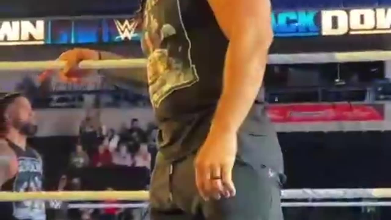 Roman at a live event