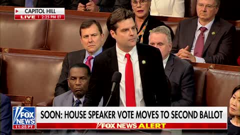 Matt Gaetz Gives Rousing Speech to Nominate Jim Jordan for Speaker of the House!